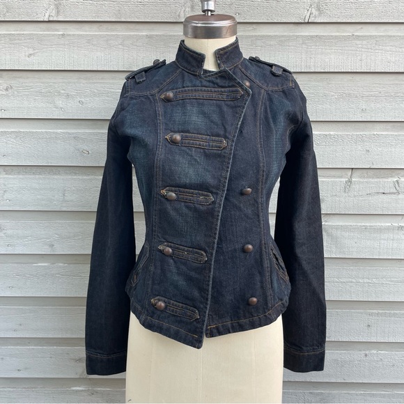 Women’s Military Denim Jacket - Picture 1 of 4